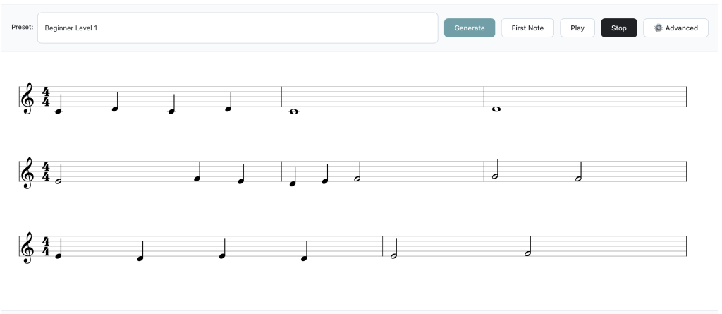 Sight Reading Generator